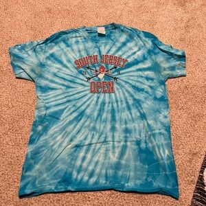 Blue Tie-Dye South Jersey Open T-Shirt